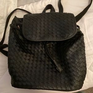 Vegan weaved backpack